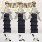 Black and White Plaid Glamping Tent Bundle, Buffalo Check Christmas Decorations, Party Bundle Gift