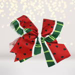 watermelon bow for hair- watermelon hair barrette-watermelon hair clip- watermelon hair accessories