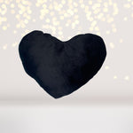 Black Plush Pillow Toy - Plush Heart Pillow Throw Pillow For Sleepovers