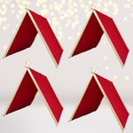 Kids red sleepover tents bulk- kids red tents for sleepover party pack- 4 pack