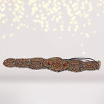 Amber Gemstone Tribal Beaded Headband