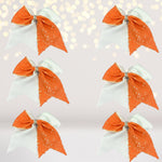 Bundle Sequin Cheer Ponies, Sequin Cheerleader Hair Bow Pack