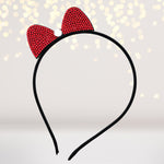 Colorful Rhinestone Bow Headband, Sparkly Bow Headband