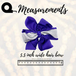 Girls Metallic Shimmer Boutique Bow