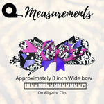 Girls Over The Top Layered Boutique Hair Bow With Bling