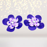 Girls Small Double Layered Flower Hair Clips