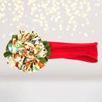 Girls Soft Red Floral Flower Headband, Soft Baby Headband
