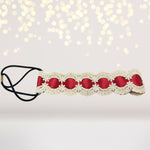 Golden Lace and Satin Ribbon Vintage Headband