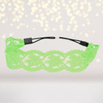 Headband - Pink, Lime And Orange Lace BOHO Headbands