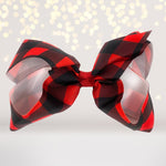 Hair Bow - Plaid Hair Bow, Lumberjack Print Bow, Buffalo Check Hair Bow