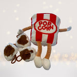 Plush Pillow Toy - Popcorn Plush With Popcorn Kernels For Flicking,