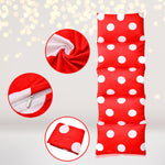 Pillow Bed Floor Lounger - Red Polka Dot Pillow Bed Case, Caterpillar Floor Lounger