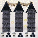 Party Bundle - Retro Video Gamer TeePee Tent Party Sleepover In A Box-retro black and white