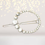 Hair Clip - Rhinestone Circle Hair Clips, Rhinestone Hair Pin