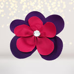 Hair Flower - Ribbon Hair Flowers, Hair Flower Clips For Girls