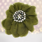 Hair Flower - Simply Elegant Hair Flower And Brooch
