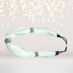 Headband - Sparkle Bead And Scarf Headband, Sparkly Headband
