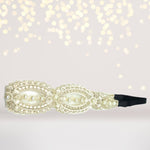 Headband - Swank Pearls And Lace Headband