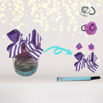 Pink, Purple and Turquoise Party Favors Jar