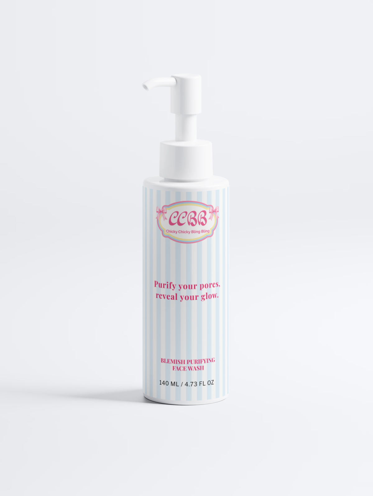 Blemish Purifying Face Wash 140ml pump bottle upright display