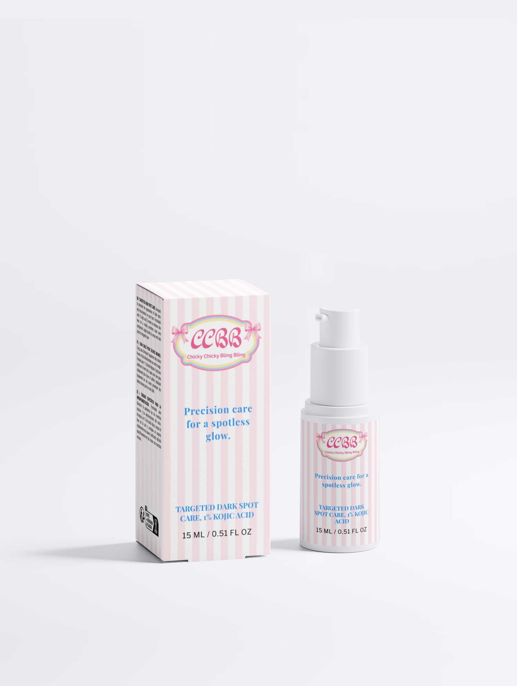Targeted Dark Spot Care 1% Kojic Acid bottle packaging display