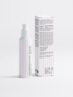 Side angle view of the Blemish Care Moisturiser pump bottle packaging