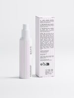 Retinol Alternative Moisturizer pump bottle and matching tall white product box on light gray background