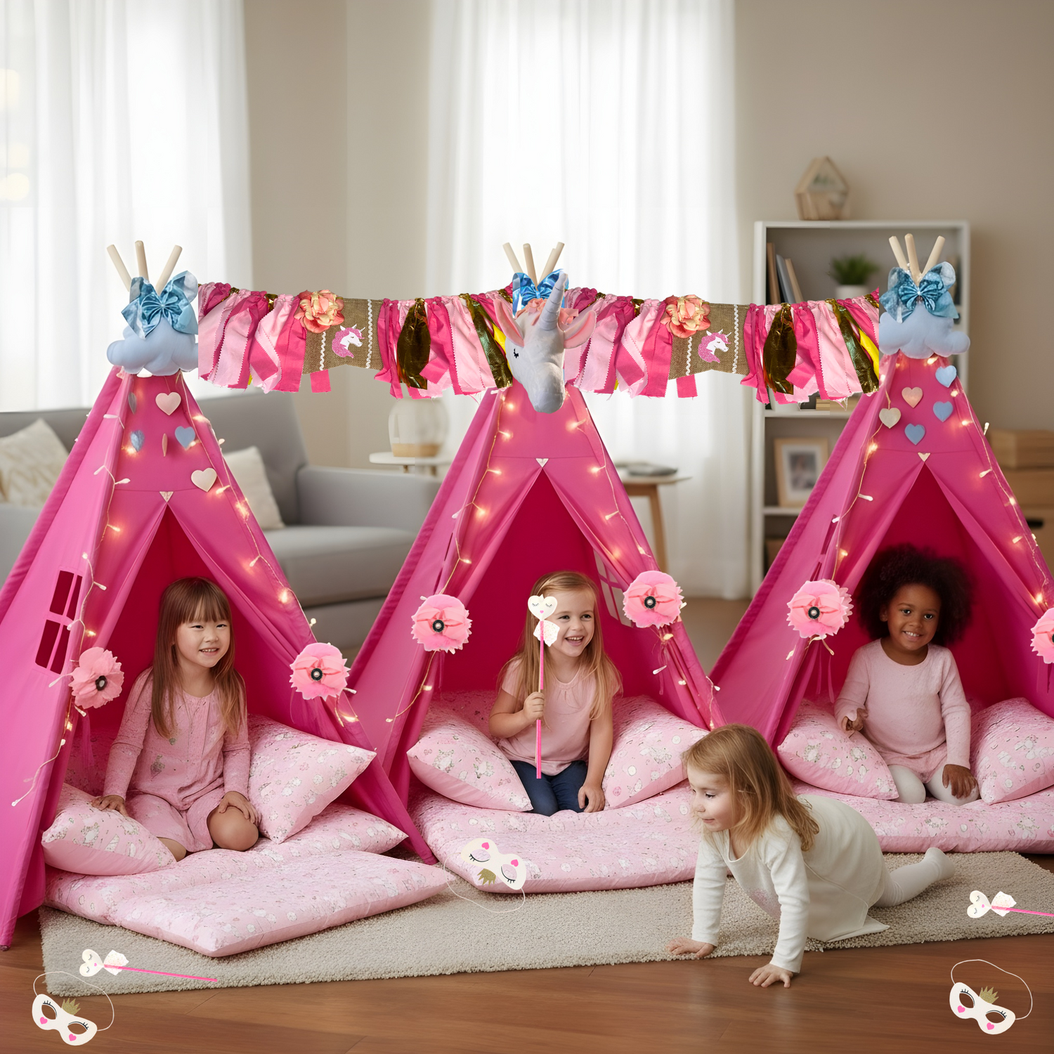 Girls Unicorn Birthday Party Sleepover in a Box