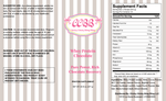 Advanced Chocolate Whey Protein Powder Supplement label