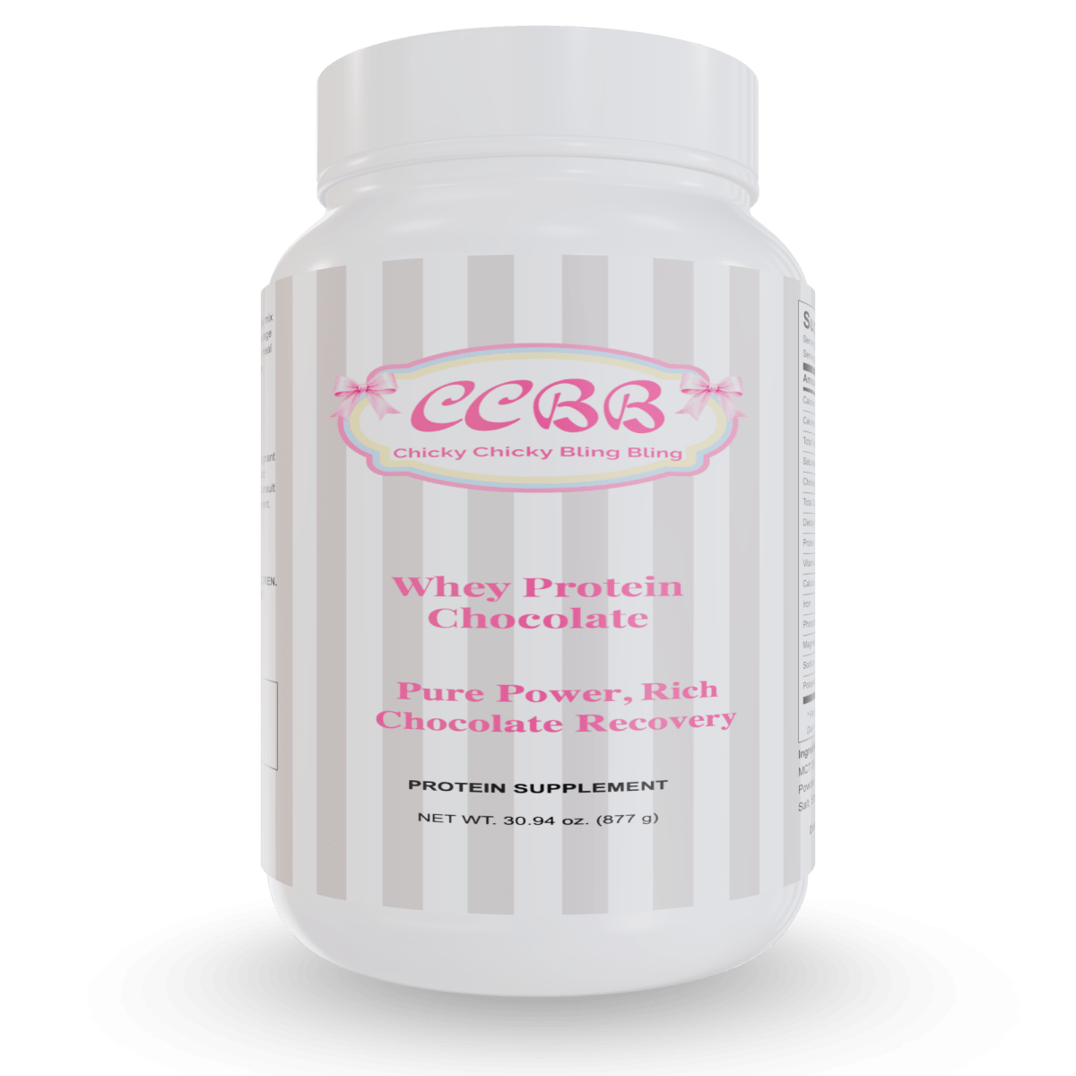 Advanced Chocolate Whey Protein Powder Supplement by Chicky Chicky Bling Bling