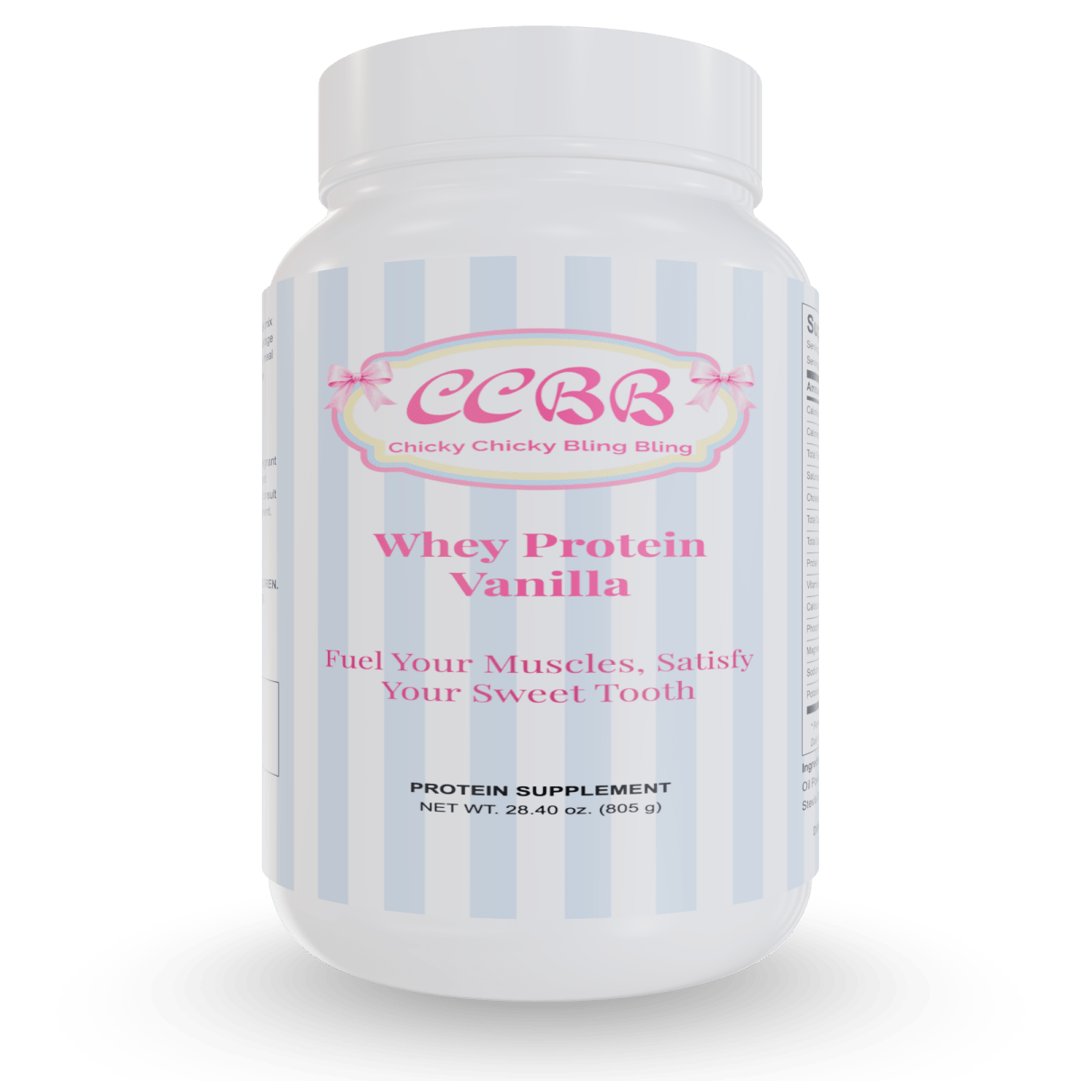 Advanced Vanilla Whey Protein Powder Supplement by Chicky Chicky Bling Bling