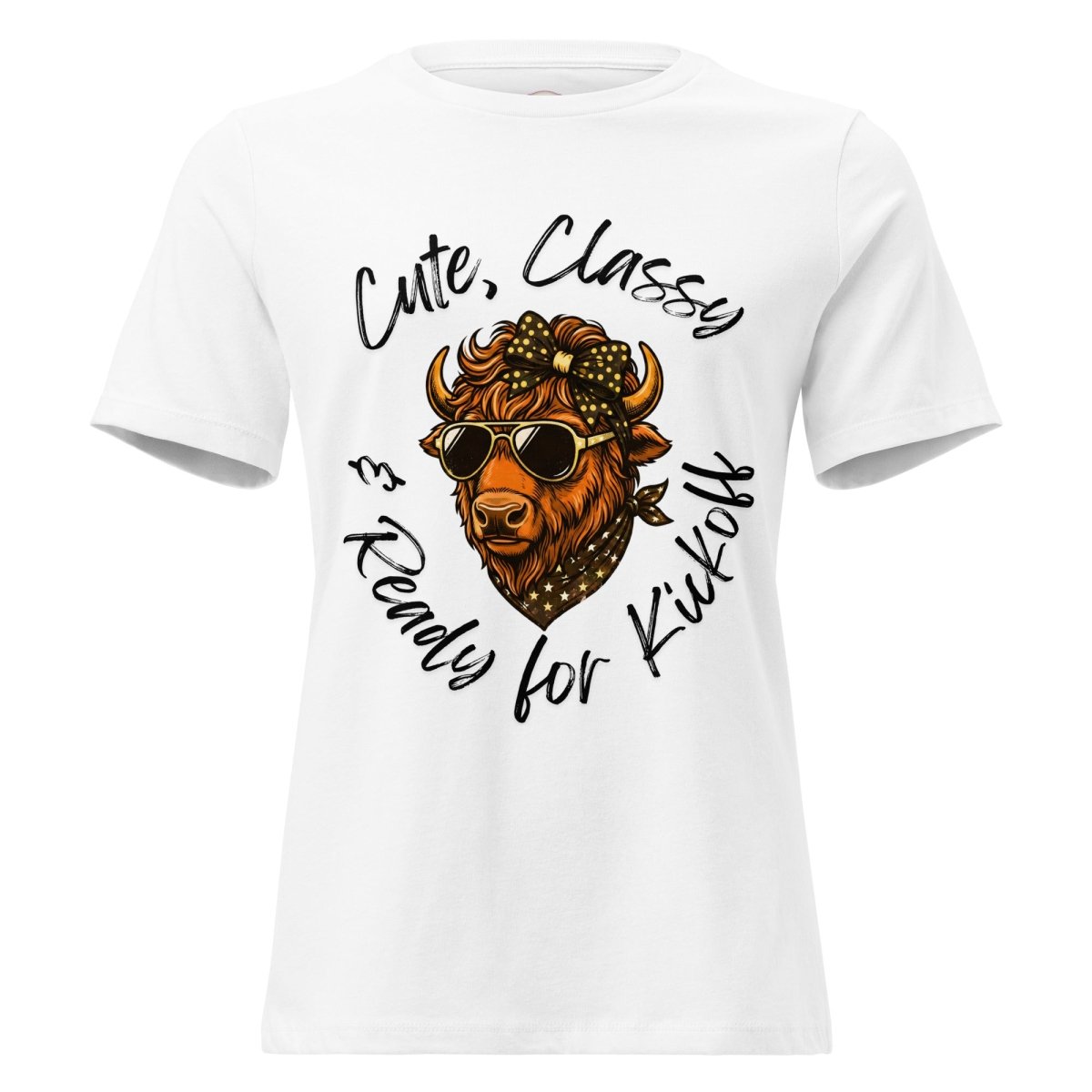 Classic Black & Gold Game Day Relaxed Short-Sleeve Tee | Premium Comfort Tailgate Apparel