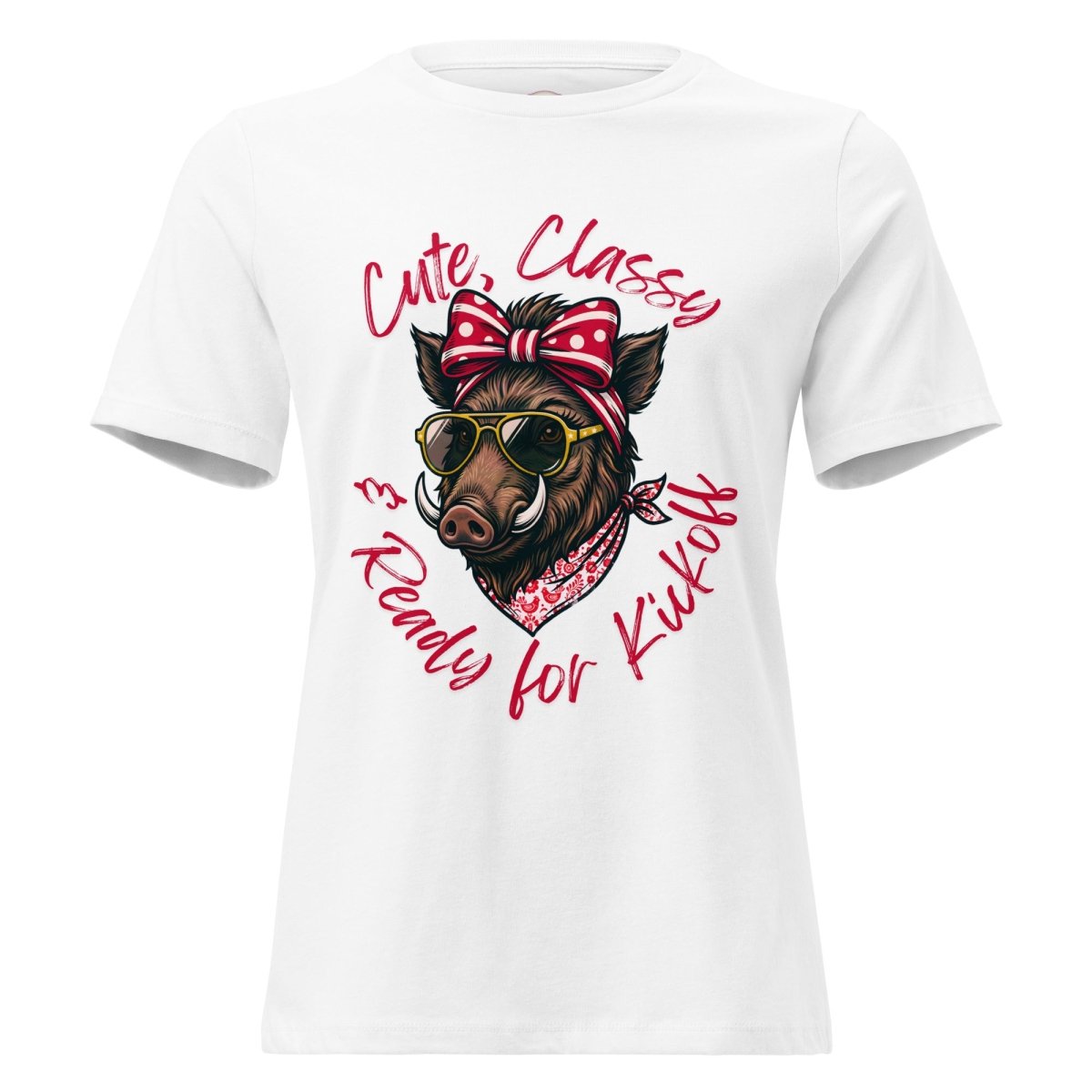 Classic Cardinal & White Game Day Relaxed Short-Sleeve Tee | Premium Comfort Tailgate Apparel