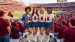 Classic Garnet & Black Game Day Relaxed Short-Sleeve Tee | Premium Comfort Tailgate Apparel
