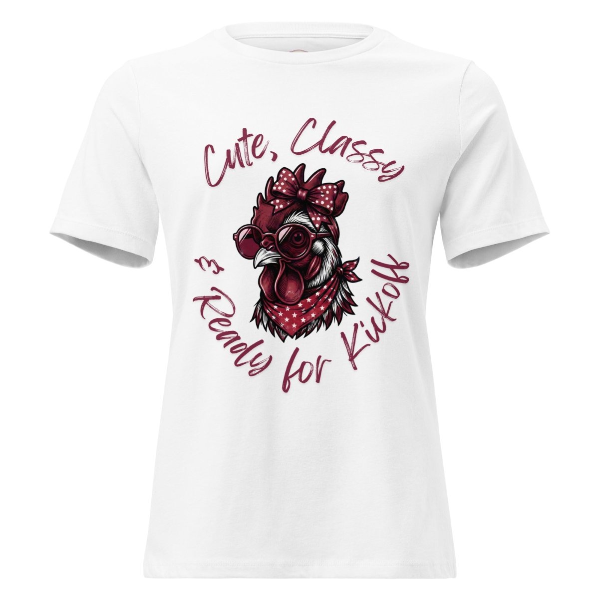 Classic Garnet & Black Game Day Relaxed Short-Sleeve Tee | Premium Comfort Tailgate Apparel