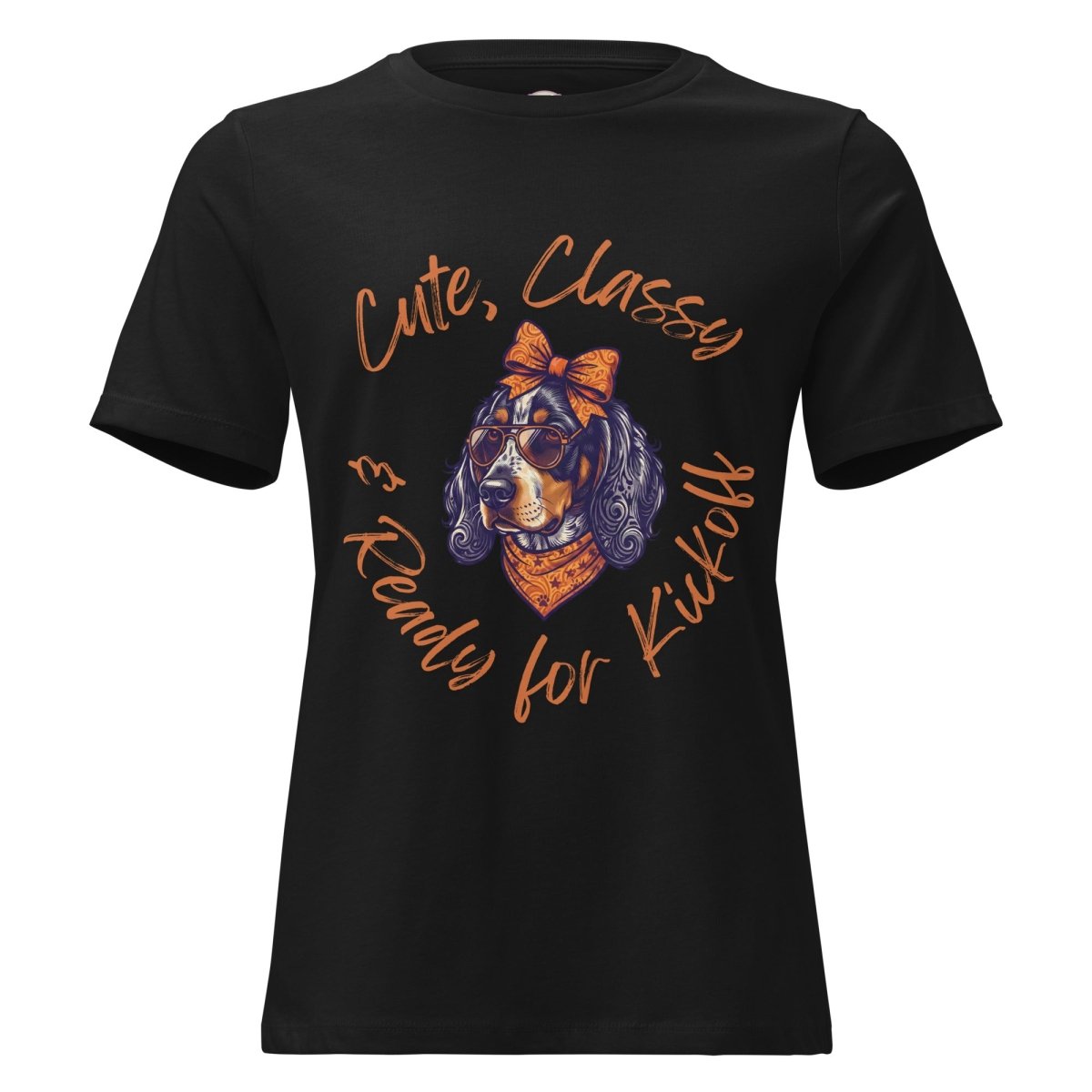 Classic Orange & White Game Day Relaxed Short-Sleeve Tee | Premium Comfort Tailgate Apparel