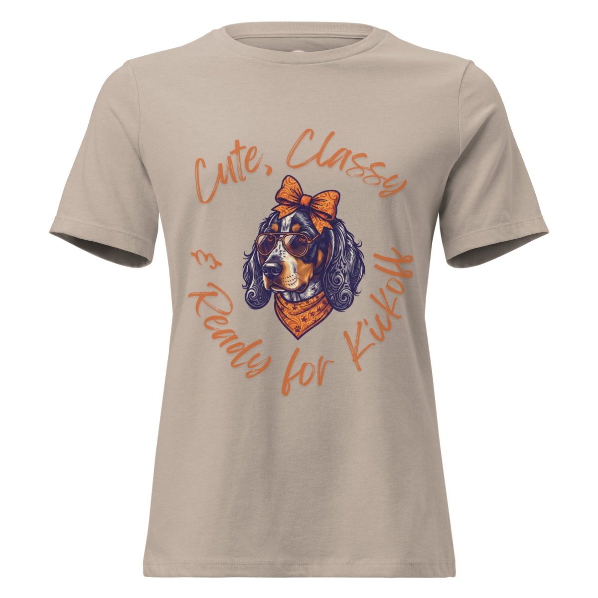Classic Orange & White Game Day Relaxed Short-Sleeve Tee | Premium Comfort Tailgate Apparel