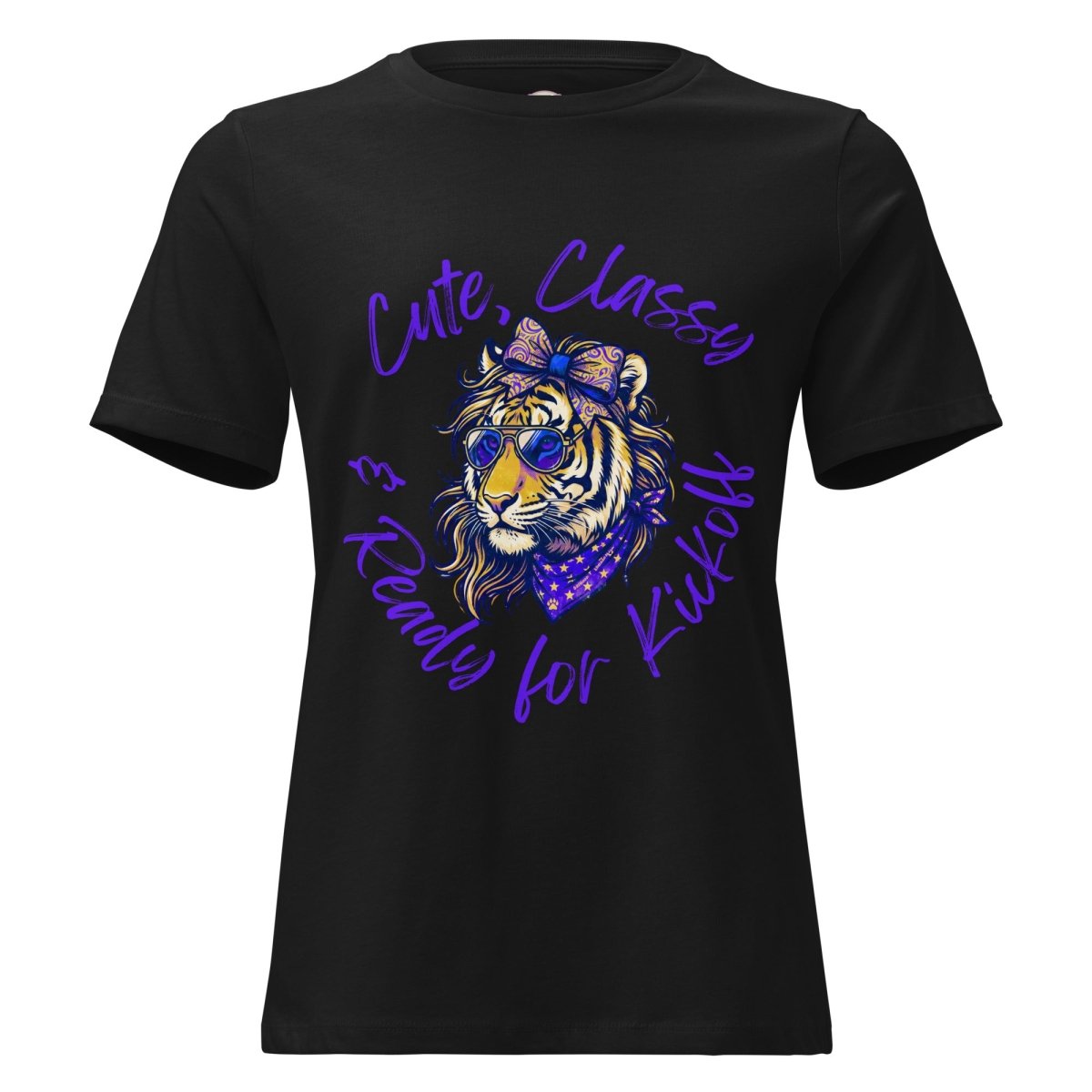 Classic Purple & Gold Game Day Relaxed Short-Sleeve Tee | Premium Comfort Tailgate Apparel