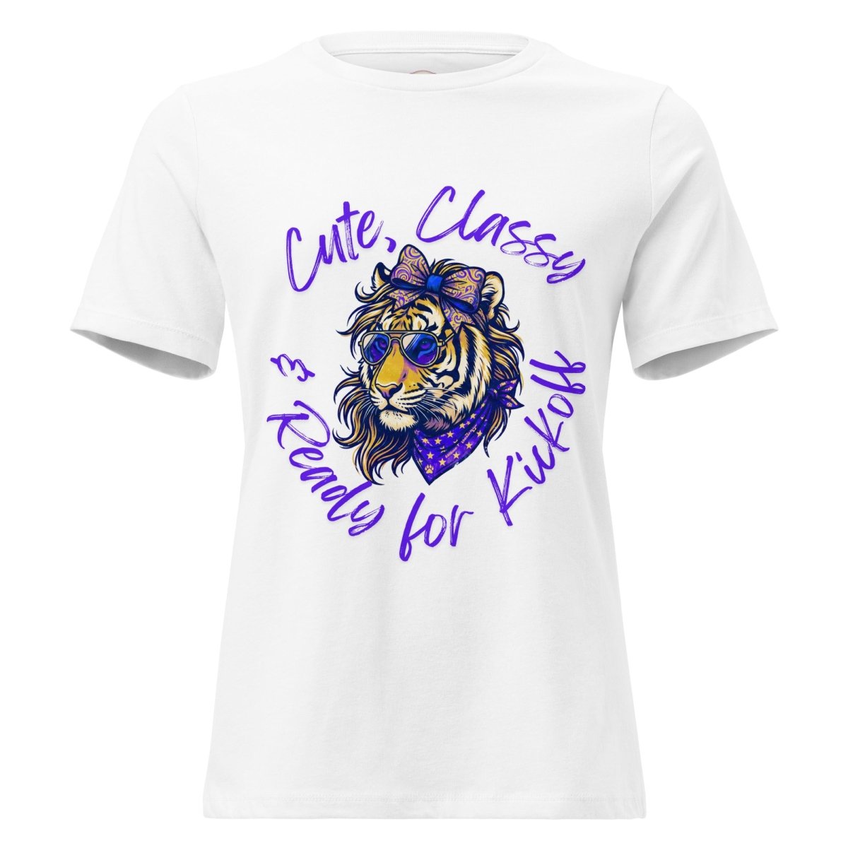 Classic Purple & Gold Game Day Relaxed Short-Sleeve Tee | Premium Comfort Tailgate Apparel