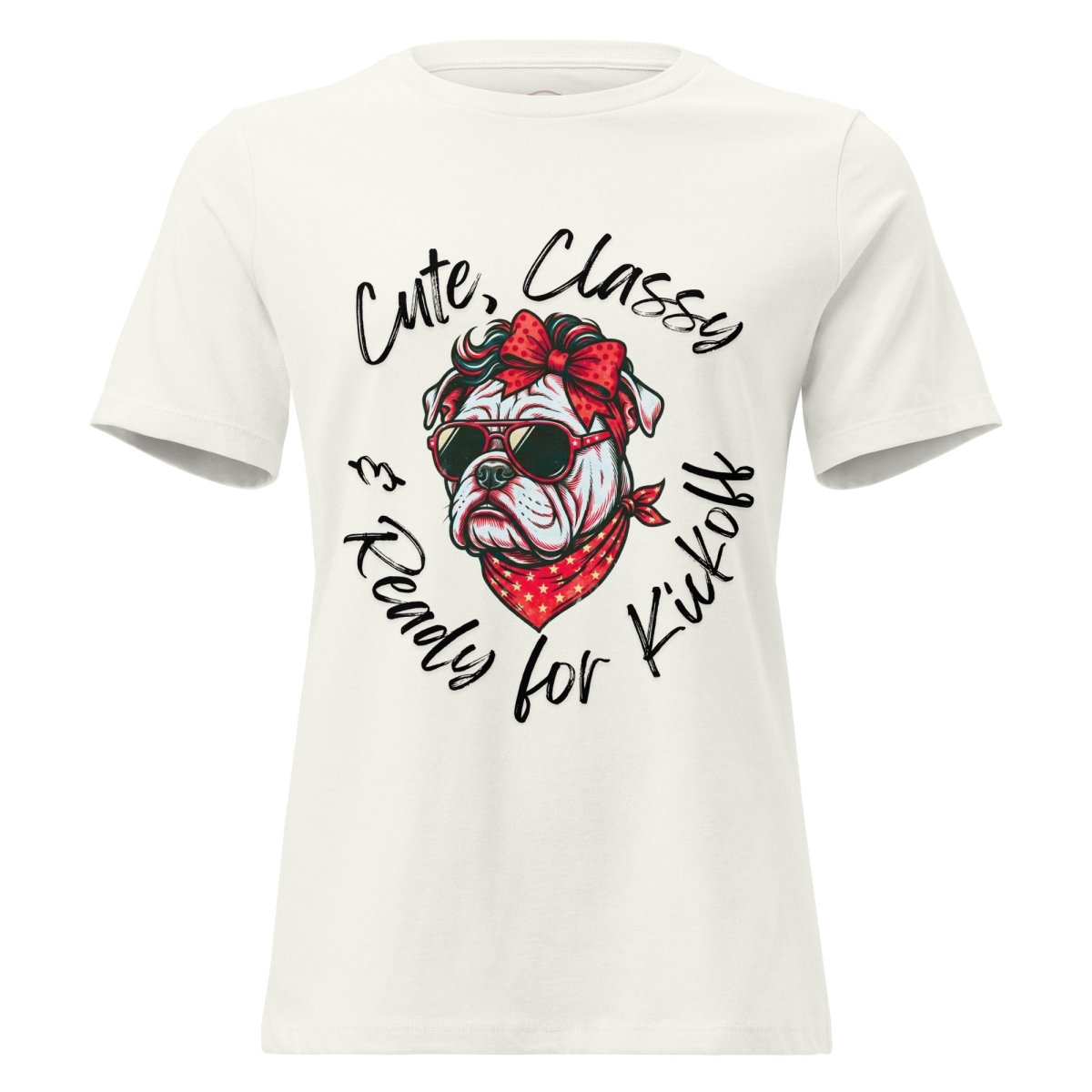 Classic Red & Black Game Day Relaxed Short-Sleeve Tee | Premium Comfort Tailgate Apparel