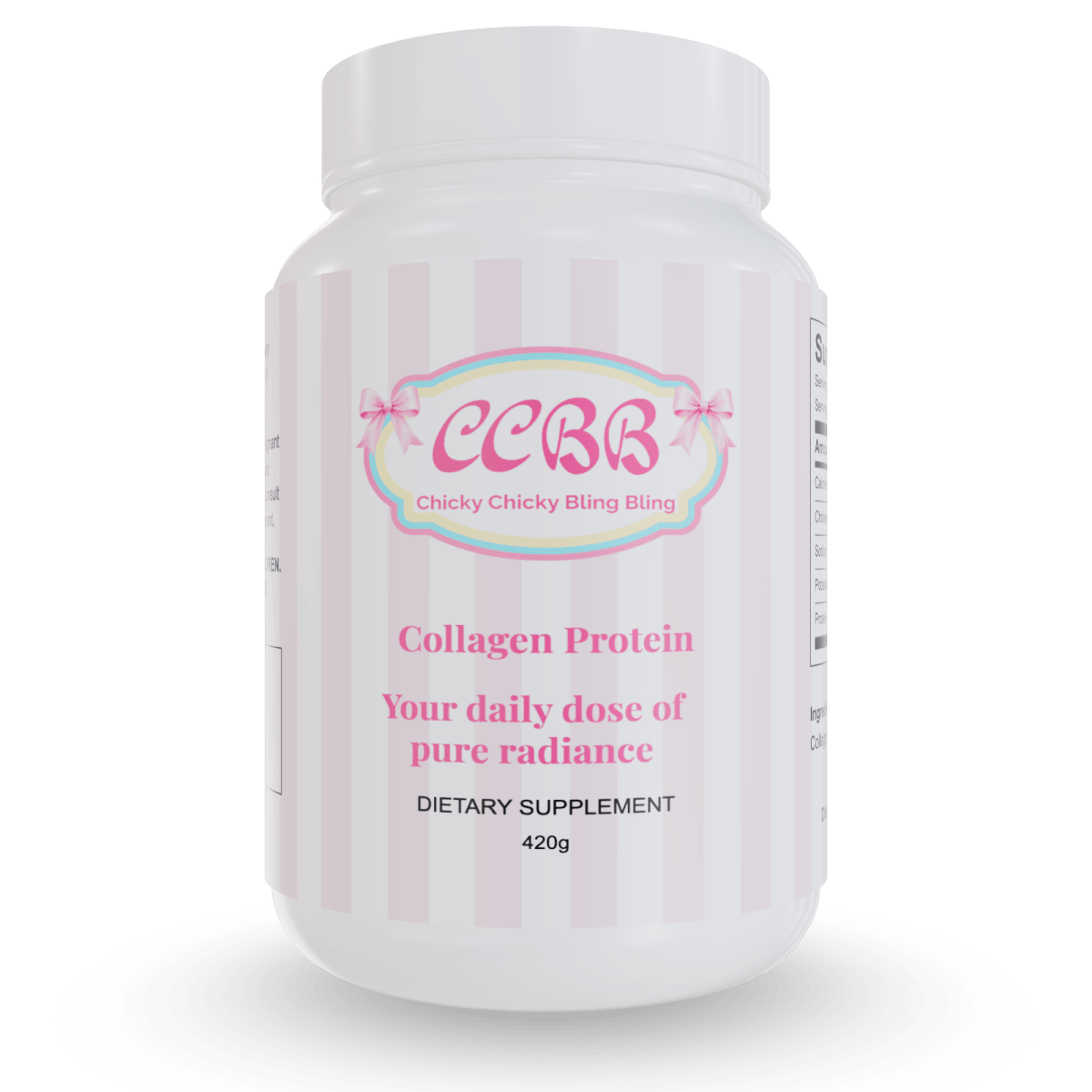 Hydrolyzed Collagen Protein Powder Supplement by Chicky Chicky Bling Bling