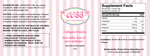 Hydrolyzed Collagen Protein Powder Supplement label