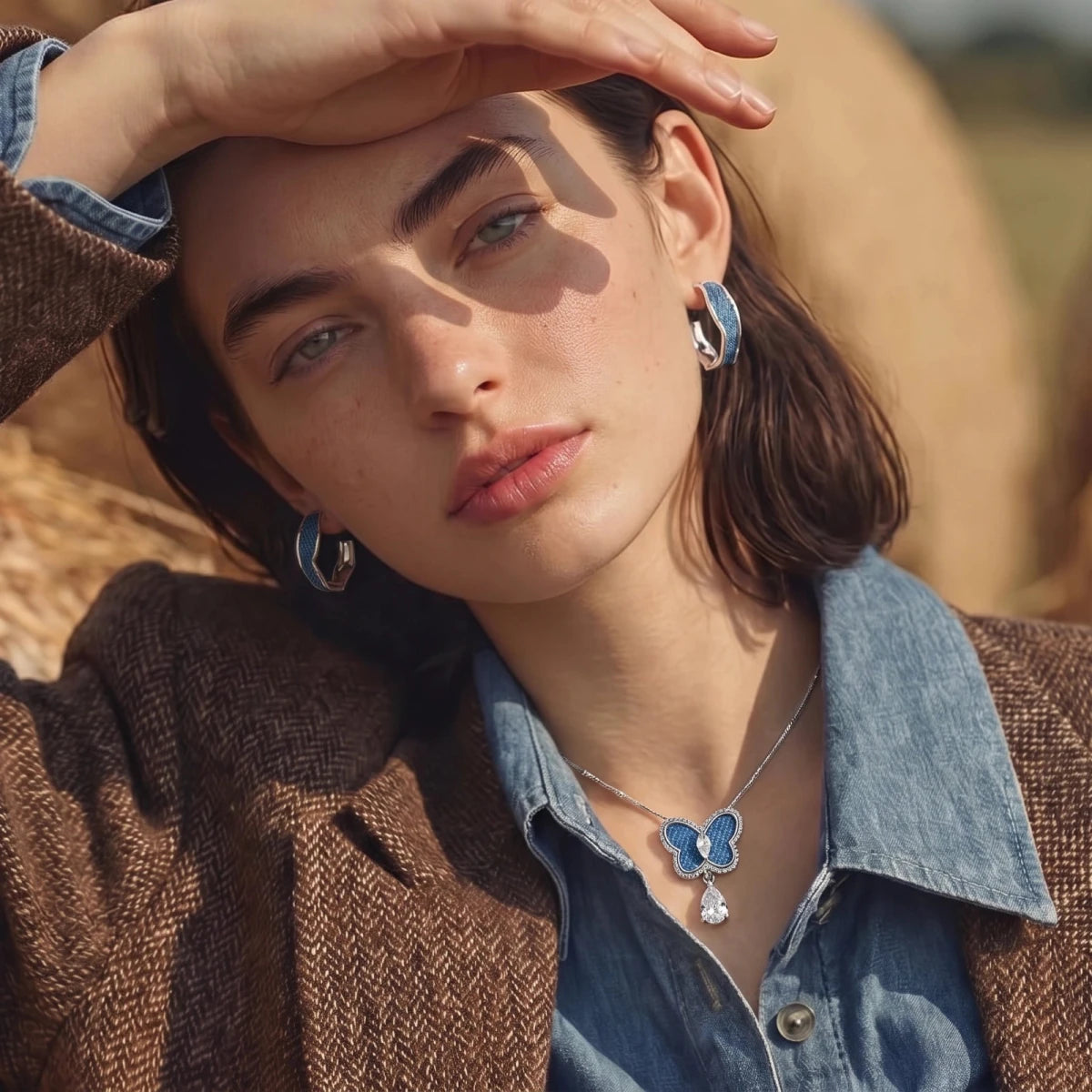 Denim Dreams Hoops | Chicky Chicky Bling Bling