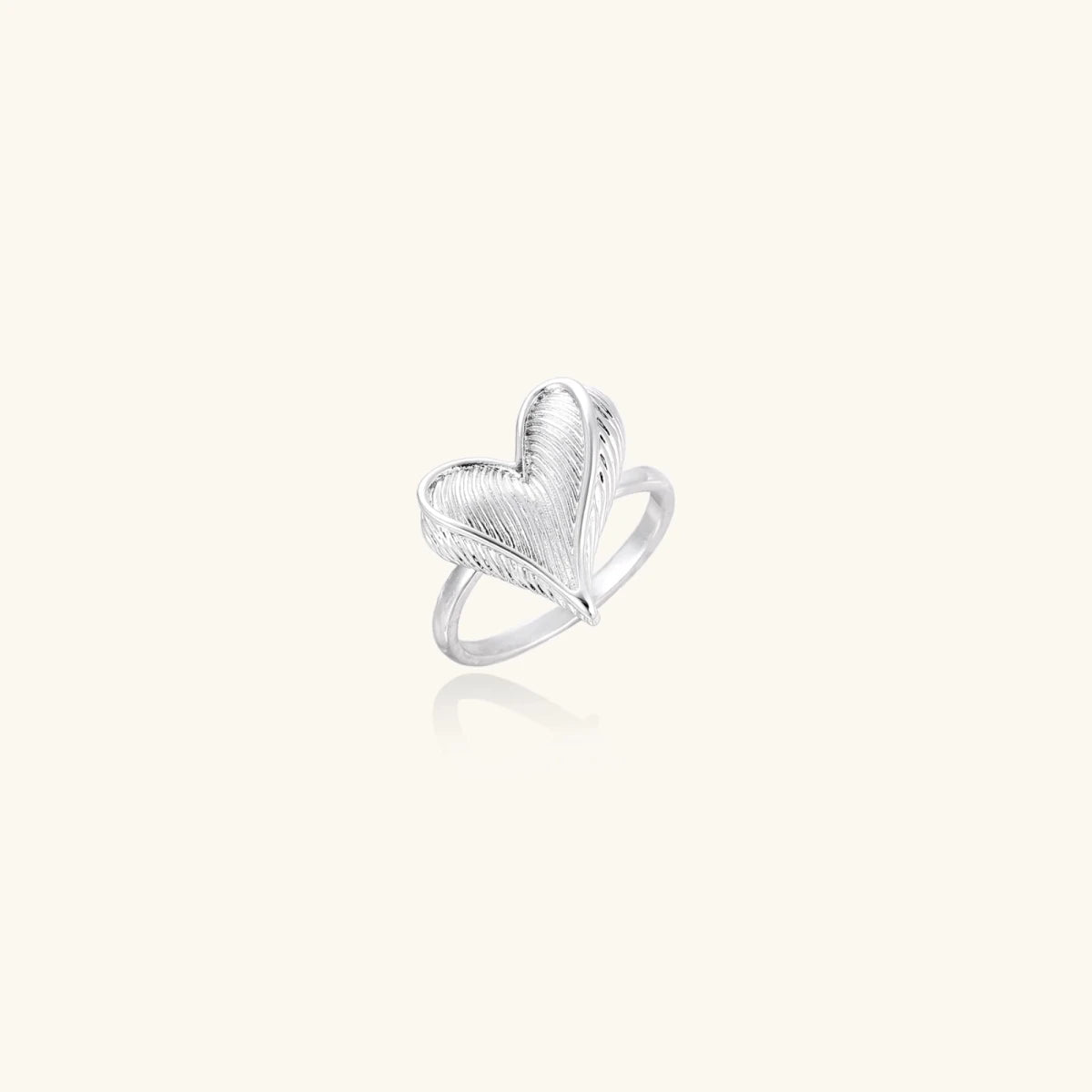 Feathered Heart Ring | Chicky Chicky Bling Bling