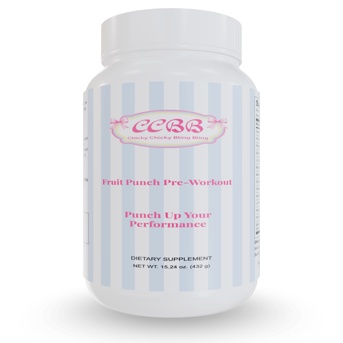 Fruit Punch Pre-Workout Powder Supplement by Chicky Chicky Bling Bling