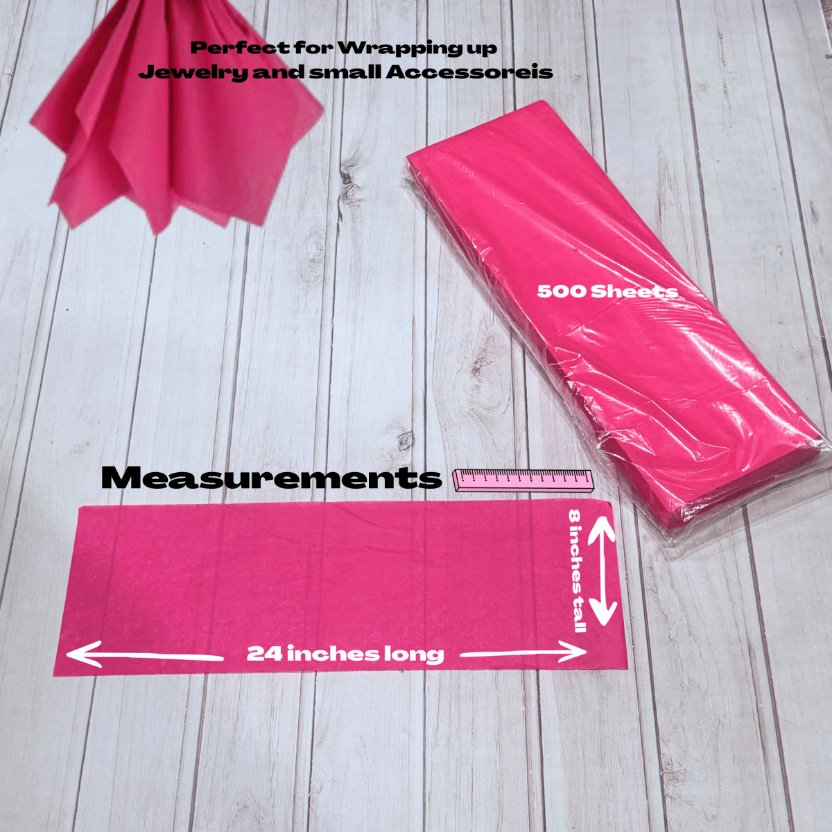 Gift Grade Cerise Tissue Paper Sheets - Bulk