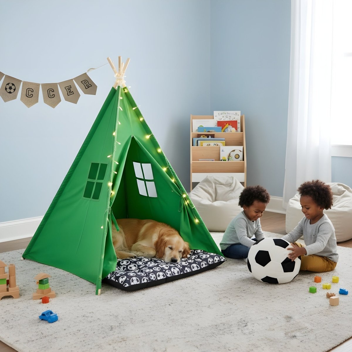 Kids Soccer Tent Gift Set - Gifts for Kids - Gifts for Boys who love soccer