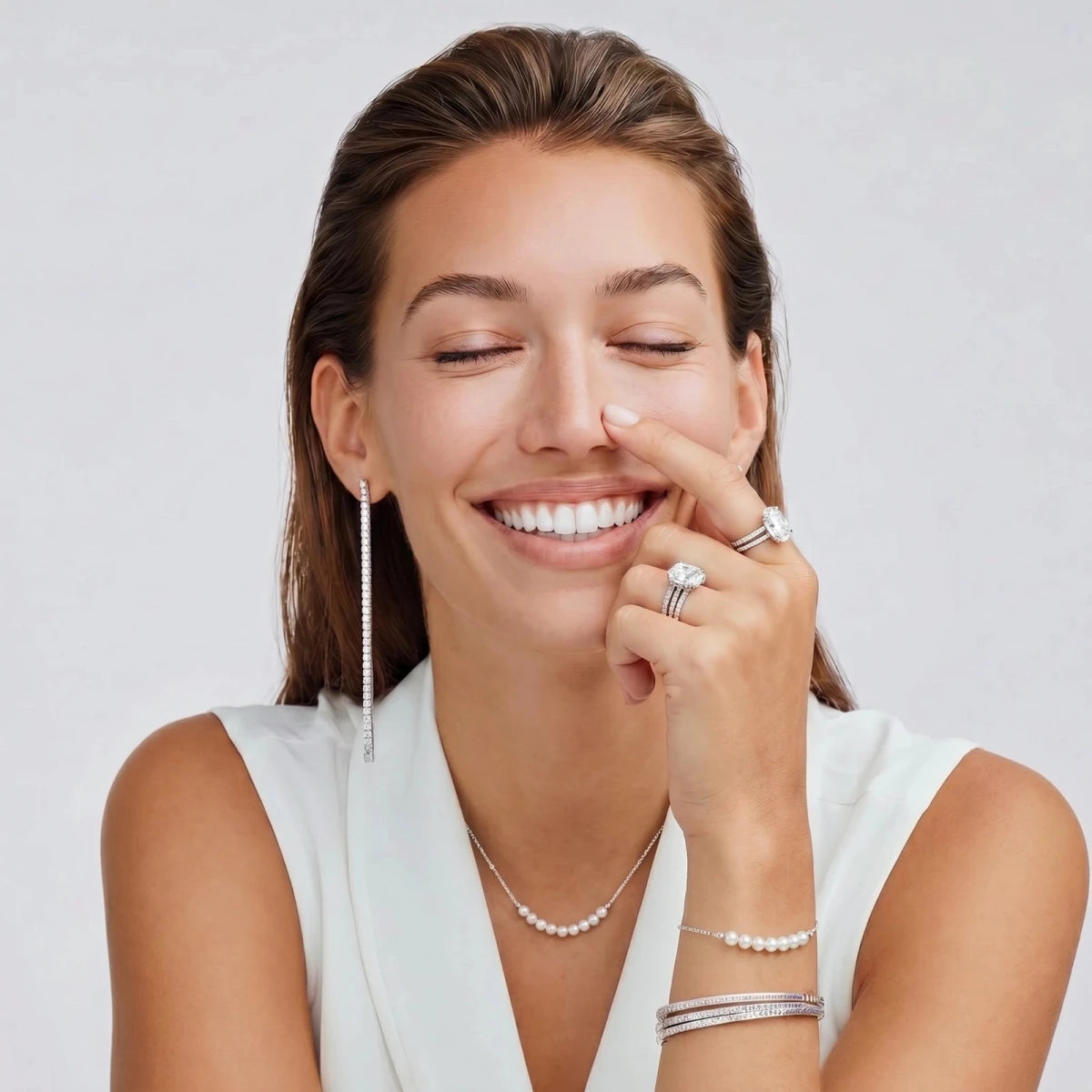 Luna Pearl Arc Necklace | Chicky Chicky Bling Bling
