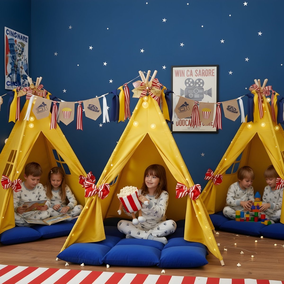 Movie Night Party Sleepover Set, Movie Night Ideas