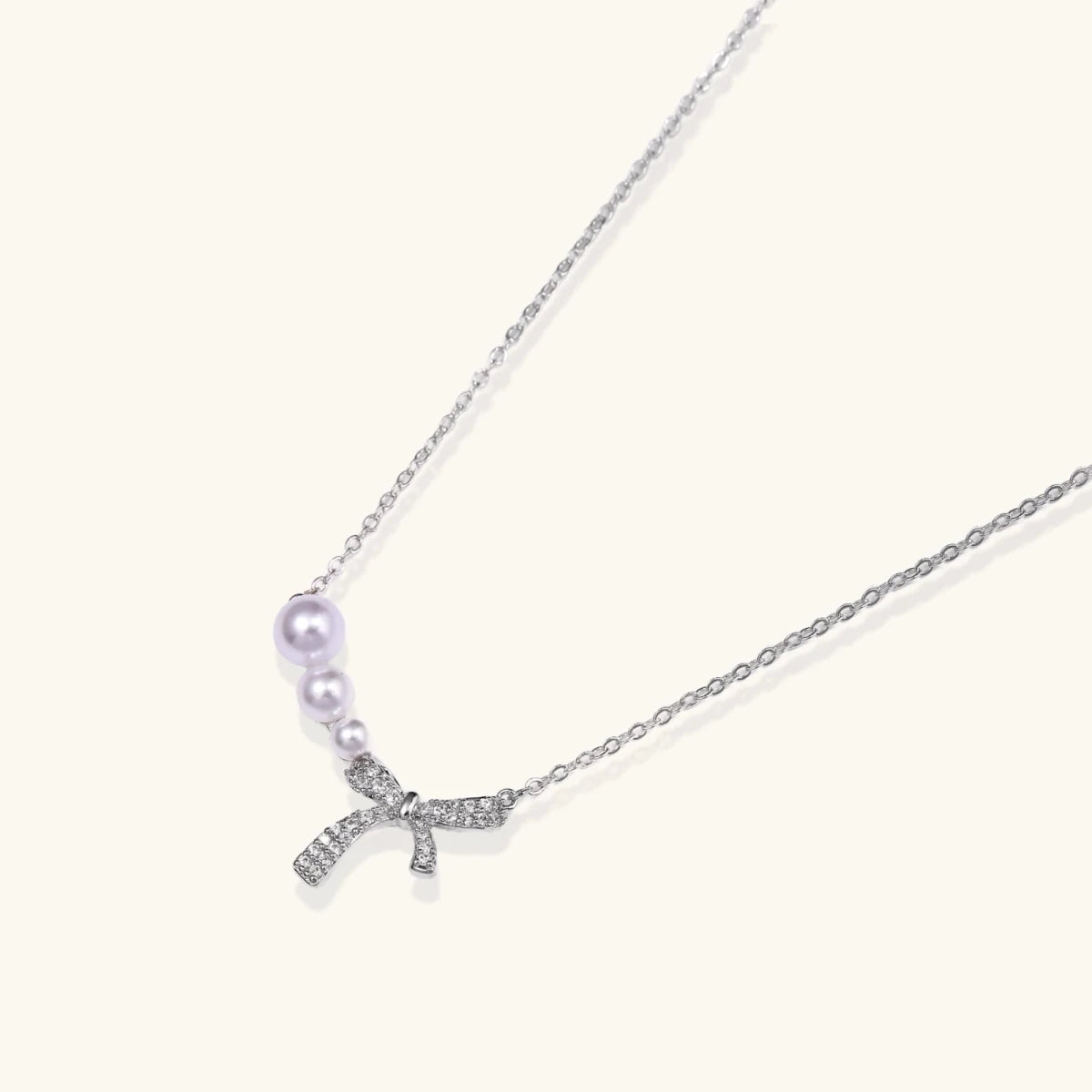 Pearl Bow Necklace | Chicky Chicky Bling Bling